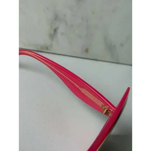 NEW Loewe LW40140U Curvy Cat Eye Sunglasses Beige Red Pink Loewe LW40140U Layered Cat Eye Sunglasses in Beige Red  main image 4